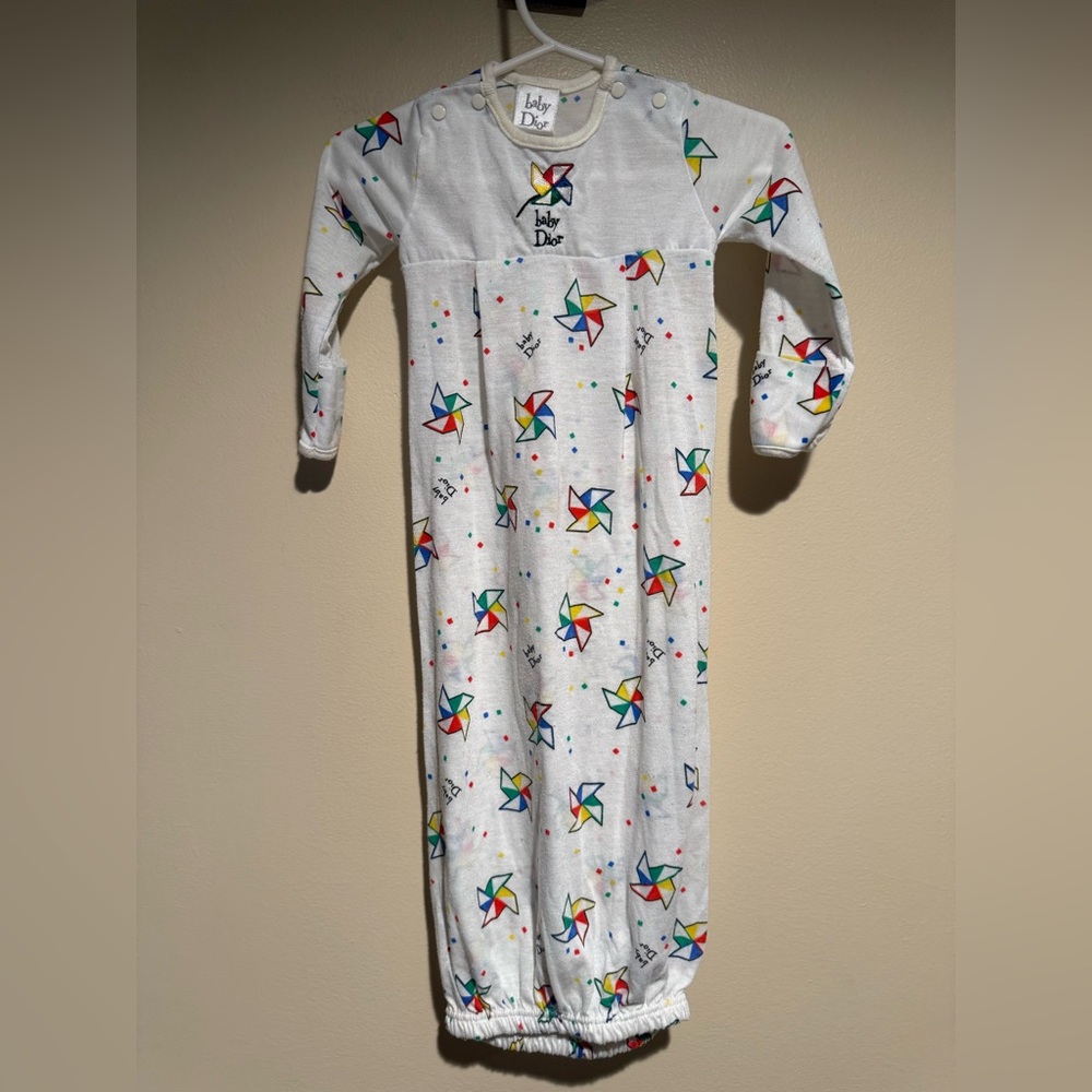 Vintage Baby Dior Gown pinwheel pattern size 0-3 months